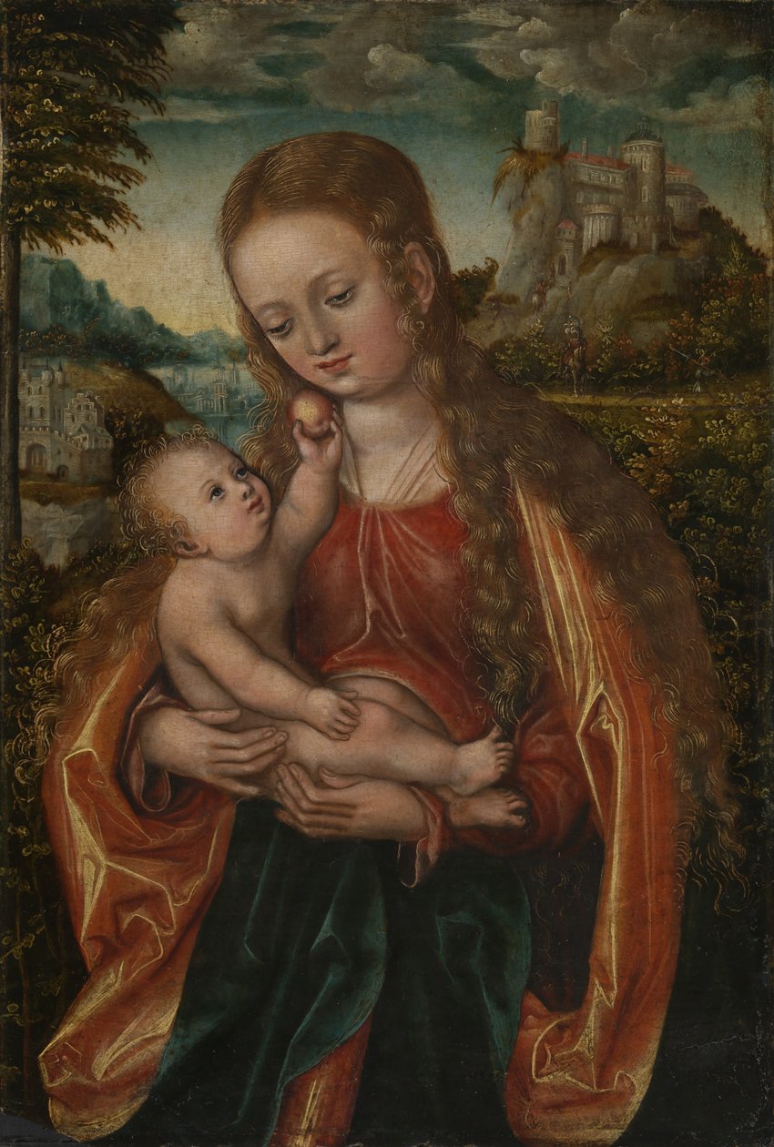 Madonna and Child av Workshop of Lucas Cranach the Elder  
