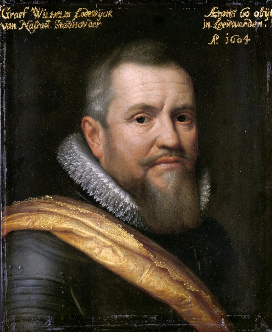 Porträtt av Willem Lodewijk (1560-1620), greve av Nassau av Workshop of Michiel van Mierevelt