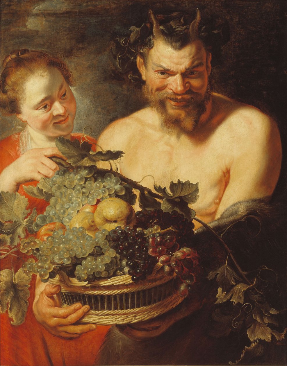 Faun och nymf av Workshop of Peter Paul Rubens