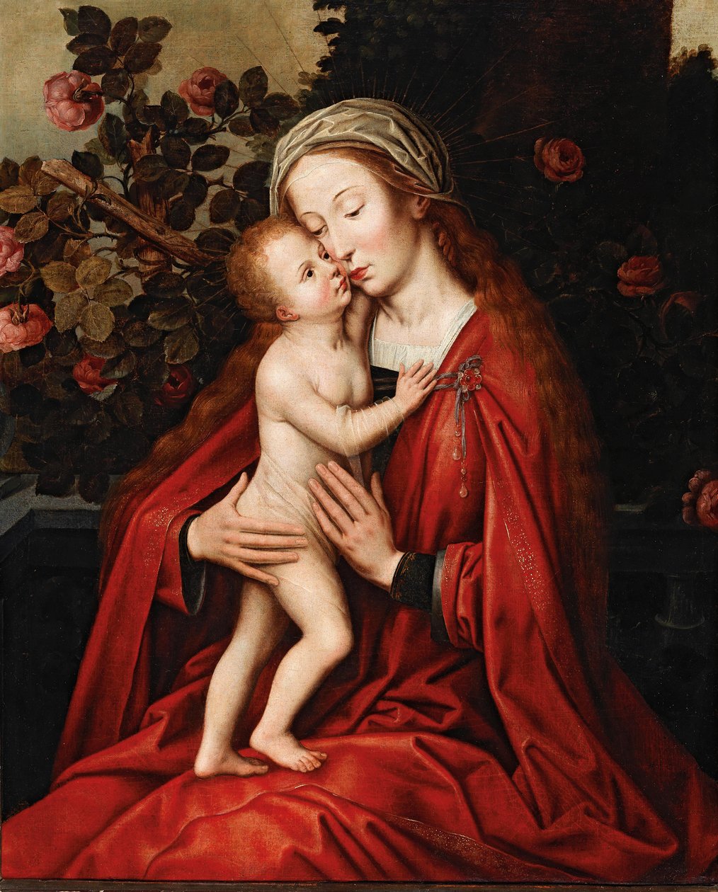 Madonna med barn av Workshop of Ambrosius Benson