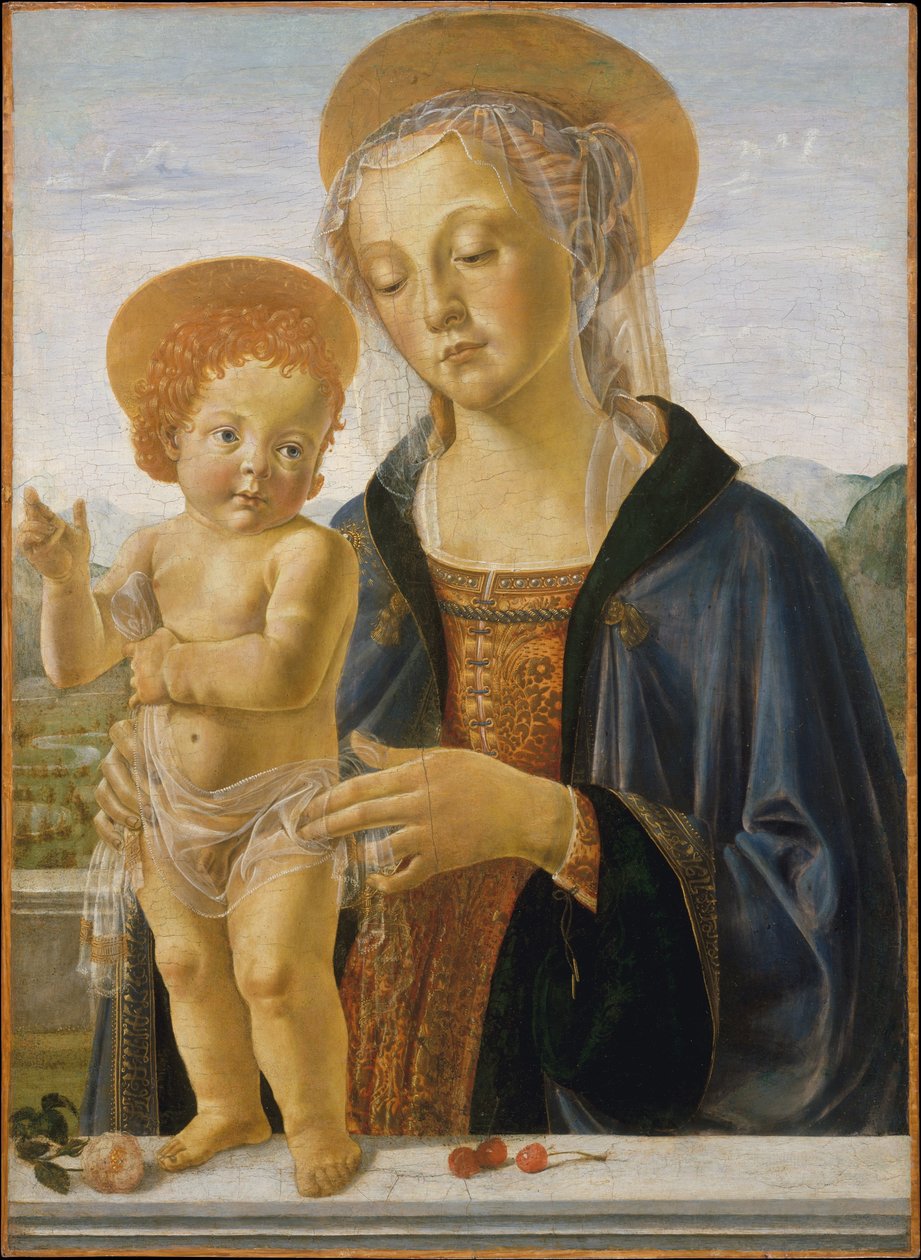 Madonna och barn av Workshop of Andrea Verrocchio