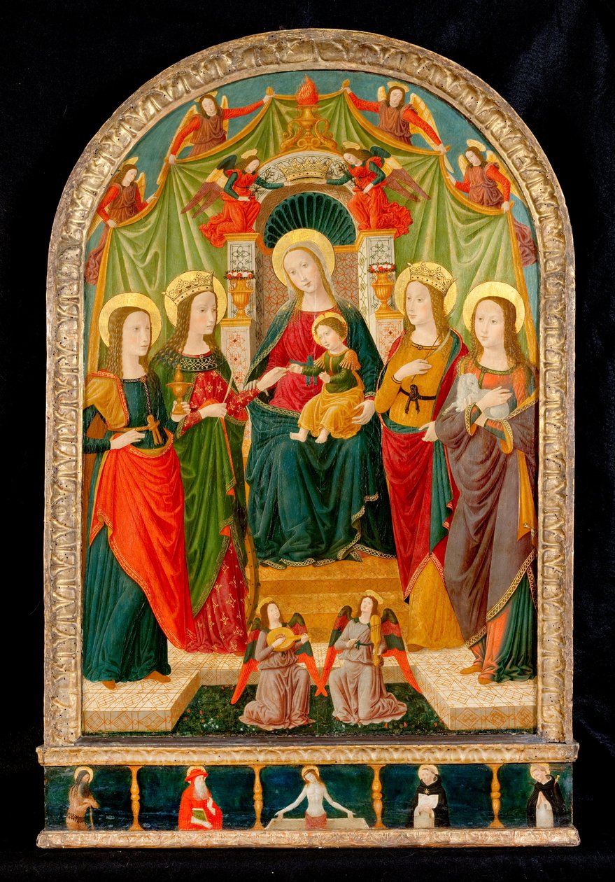 The Mystic Marriage of St Catherine av Benozzo di Lese di Sandro Gozzoli