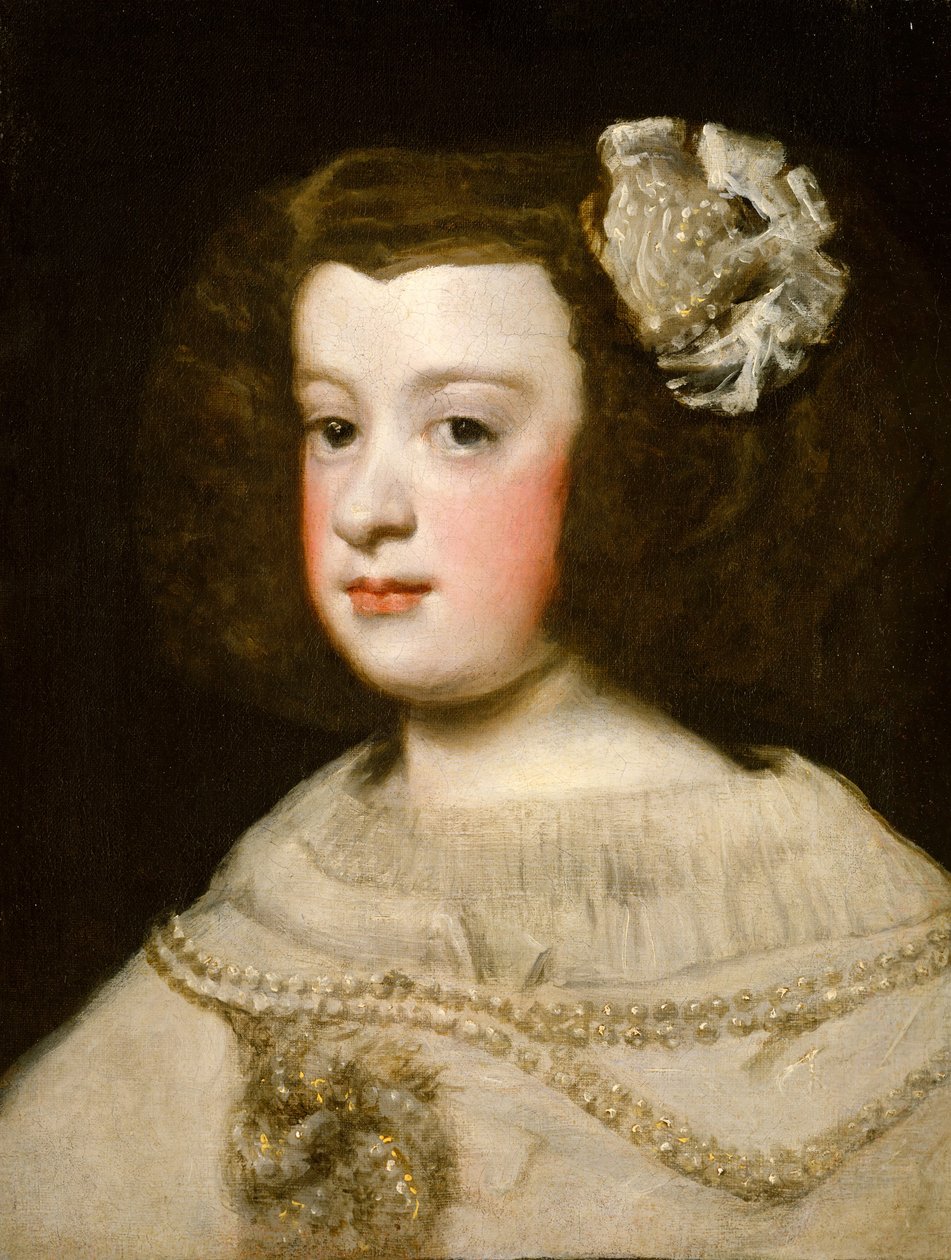 Maria Teresa, Infanta av Spanien, mitten av 1600-talet. av Workshop of Diego Rodríguez de Silva