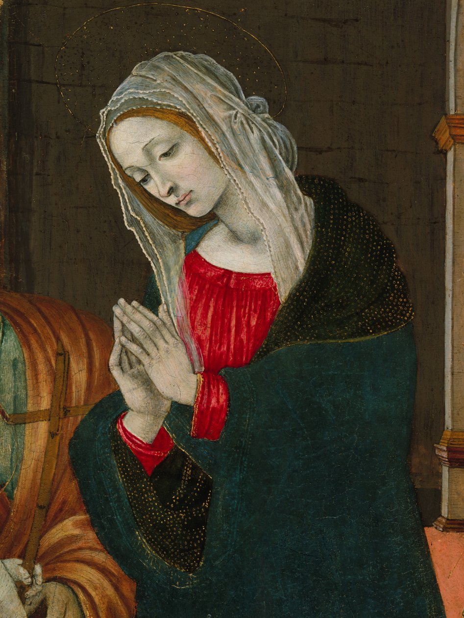 Födelsejungfrun, troligen ca. 1500. av Workshop of Filippino Lippi