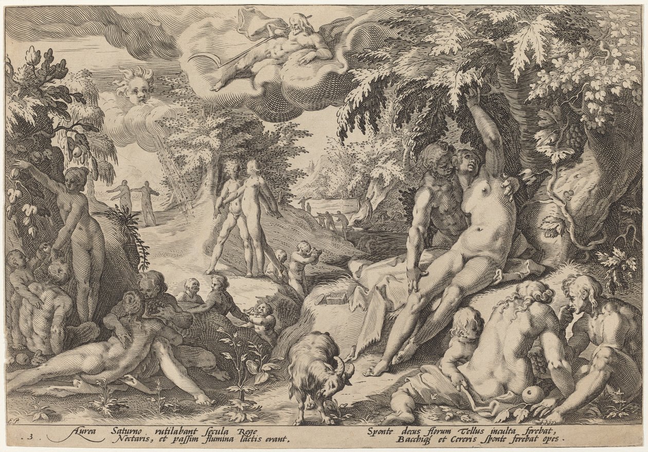 Den gyllene åldern av Workshop of Hendrick Goltzius, after Hendrick Goltzius