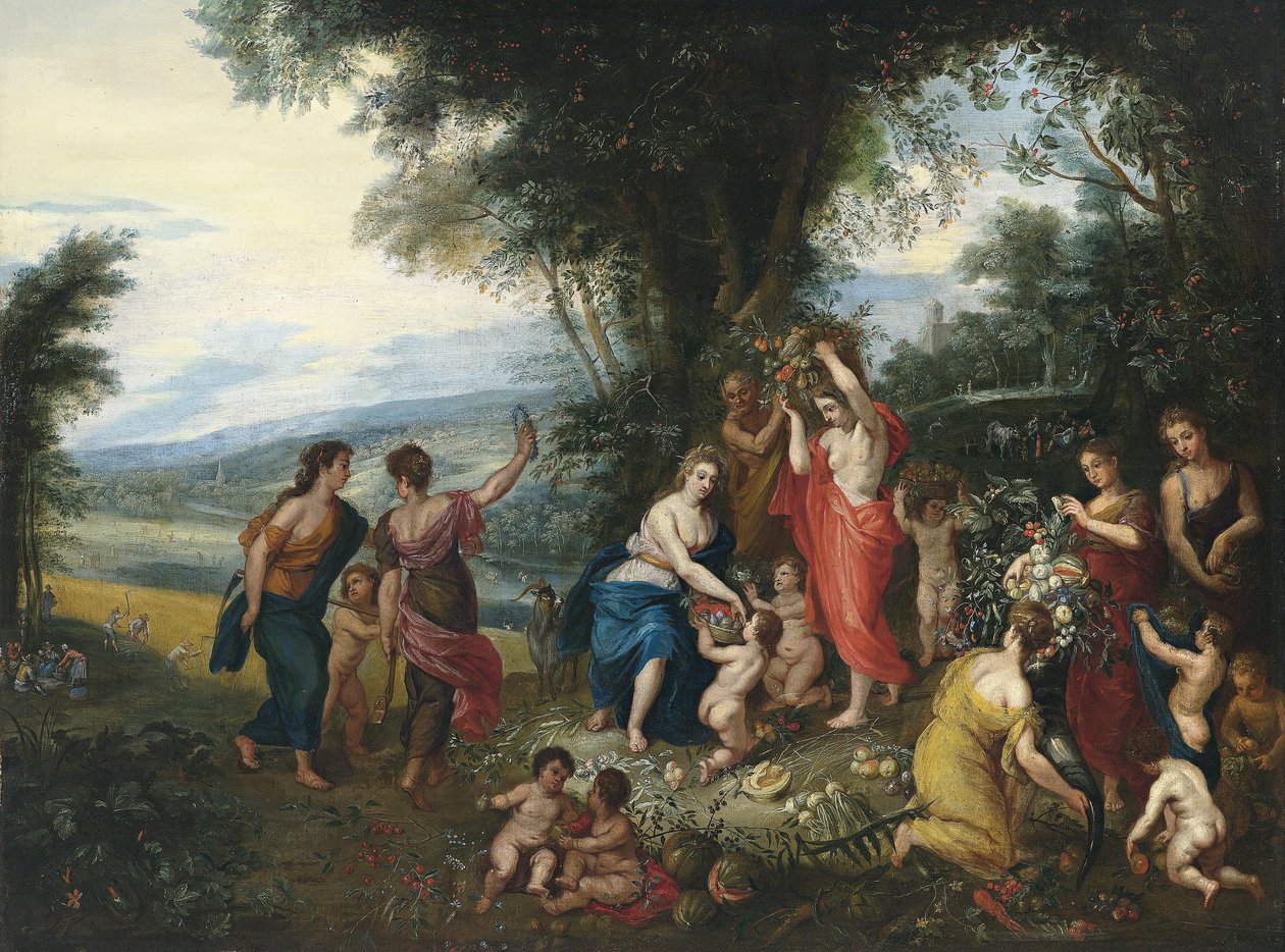 Allegory of Summer av Workshop of Jan Brueghel the Elder