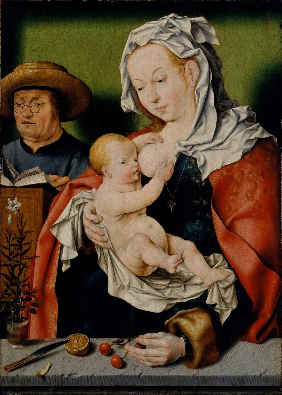 Den heliga familjen av Workshop of Joos van Cleve