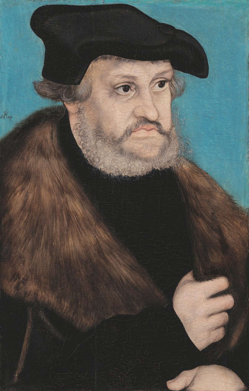 Friedrich III den vise, kurfurste av Sachsen av workshop of Lucas Cranach the Elder