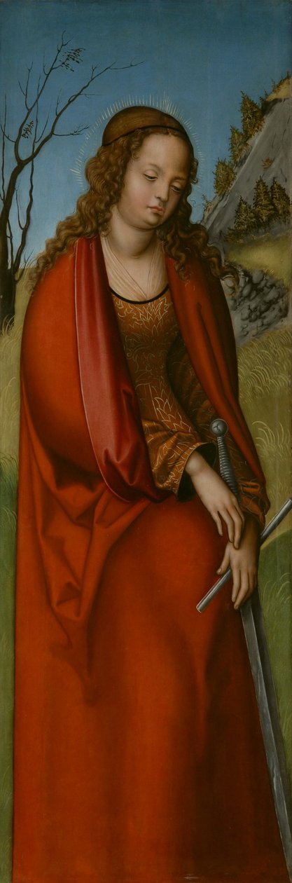 Tyska: Hl. Katharina St Katarina av workshop of Lucas Cranach the Elder
