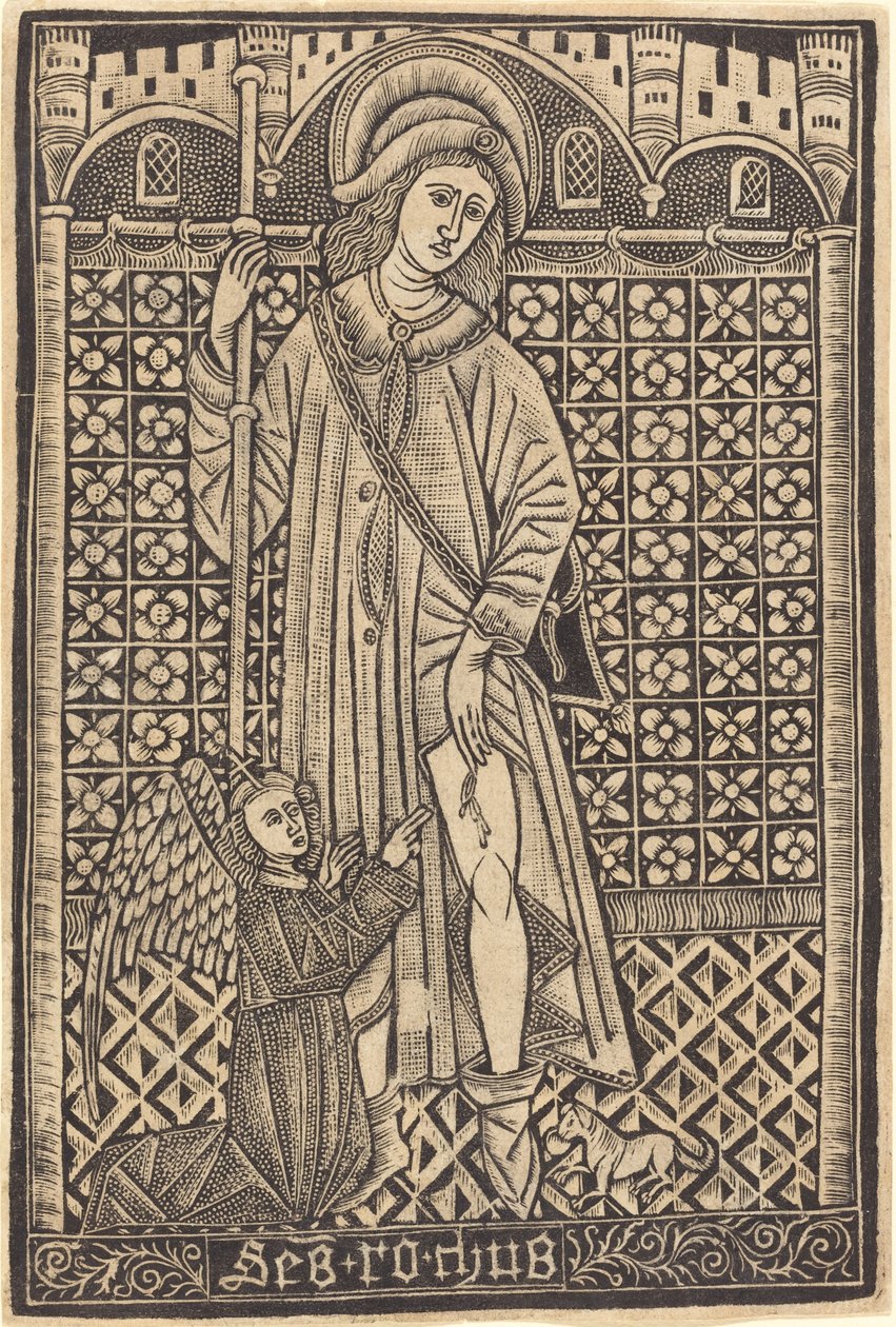Saint-Roche av Workshop of Master of the Cologne Arms