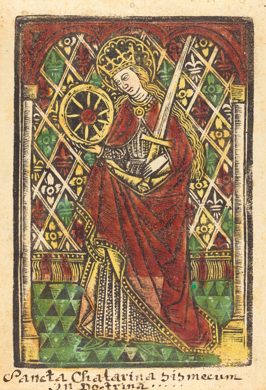 Saint Catherine av Workshop of Master of the Protective Saints of Cologne