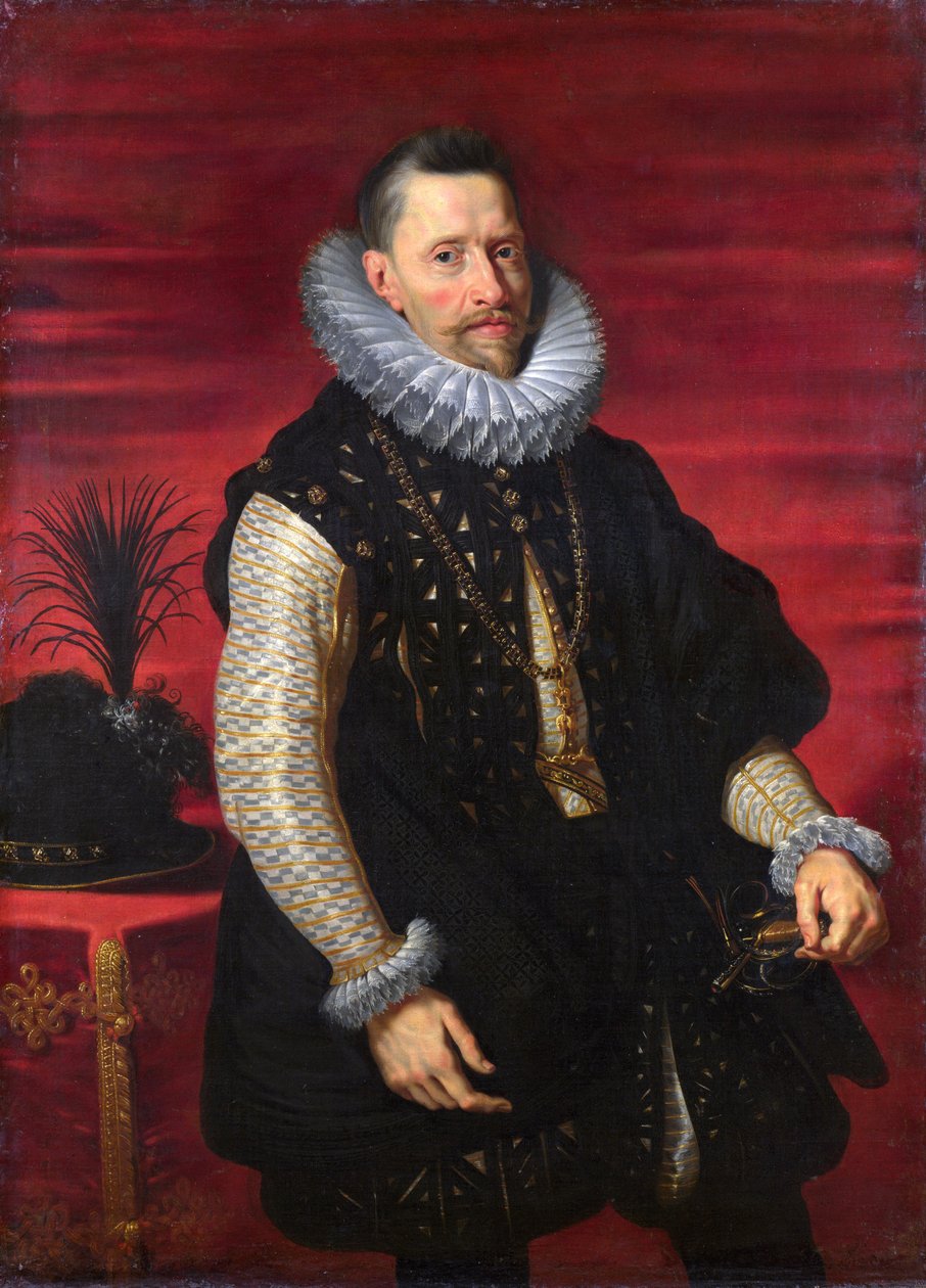 Porträtt av ärkehertig Albert av Österrike (1559 - 1621) av Workshop of Peter Paul Rubens