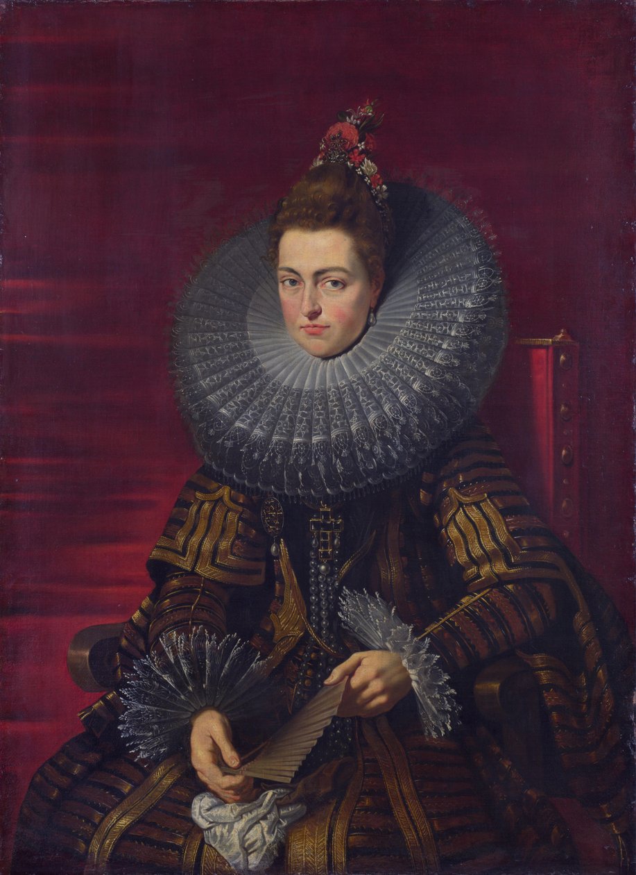 Porträtt av Isabella Clara Eugenia, regent av Nederländerna av Workshop of Peter Paul Rubens