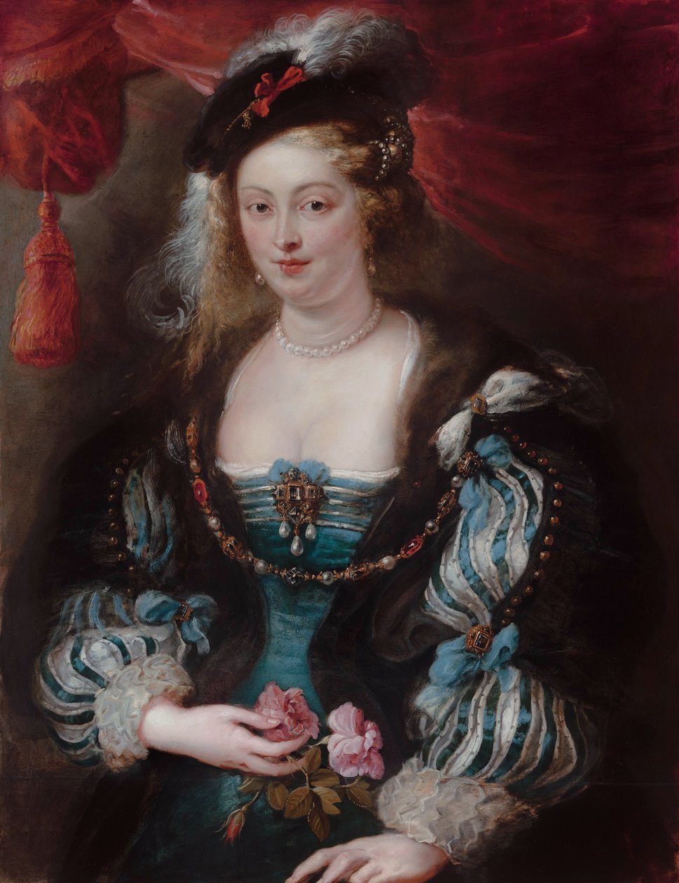 Porträtt av en ung kvinna.
Alternativ titel(n):  

Porträtt av Hélène Fourment[1]. av Workshop of Peter Paul Rubens