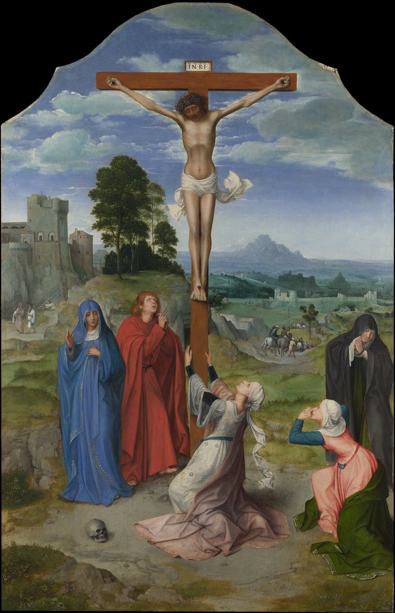 Korsfästelsen av Workshop of Quentin Matsys