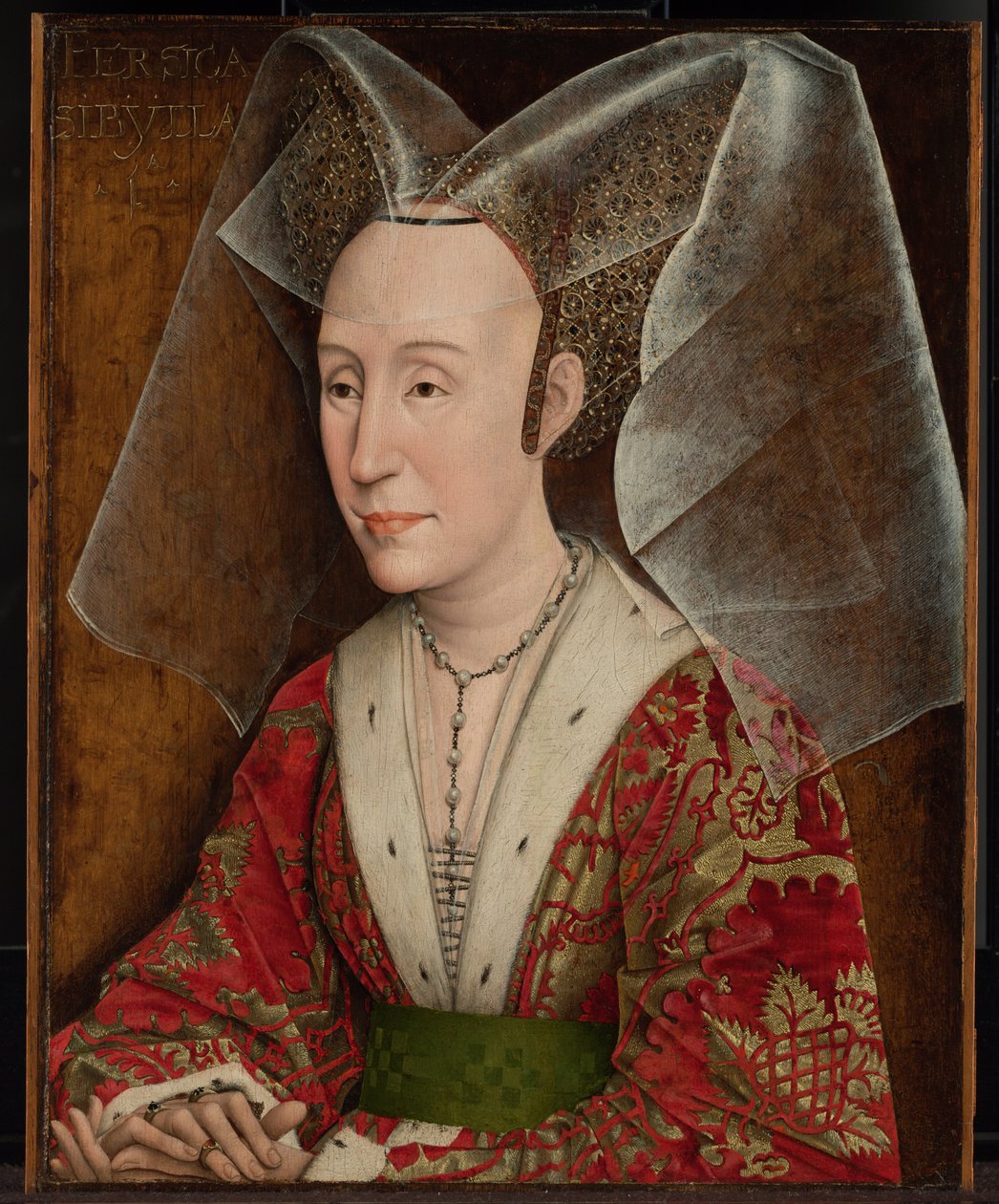 Portrait of Isabella of Portugal av Workshop of Rogier van der Weyden