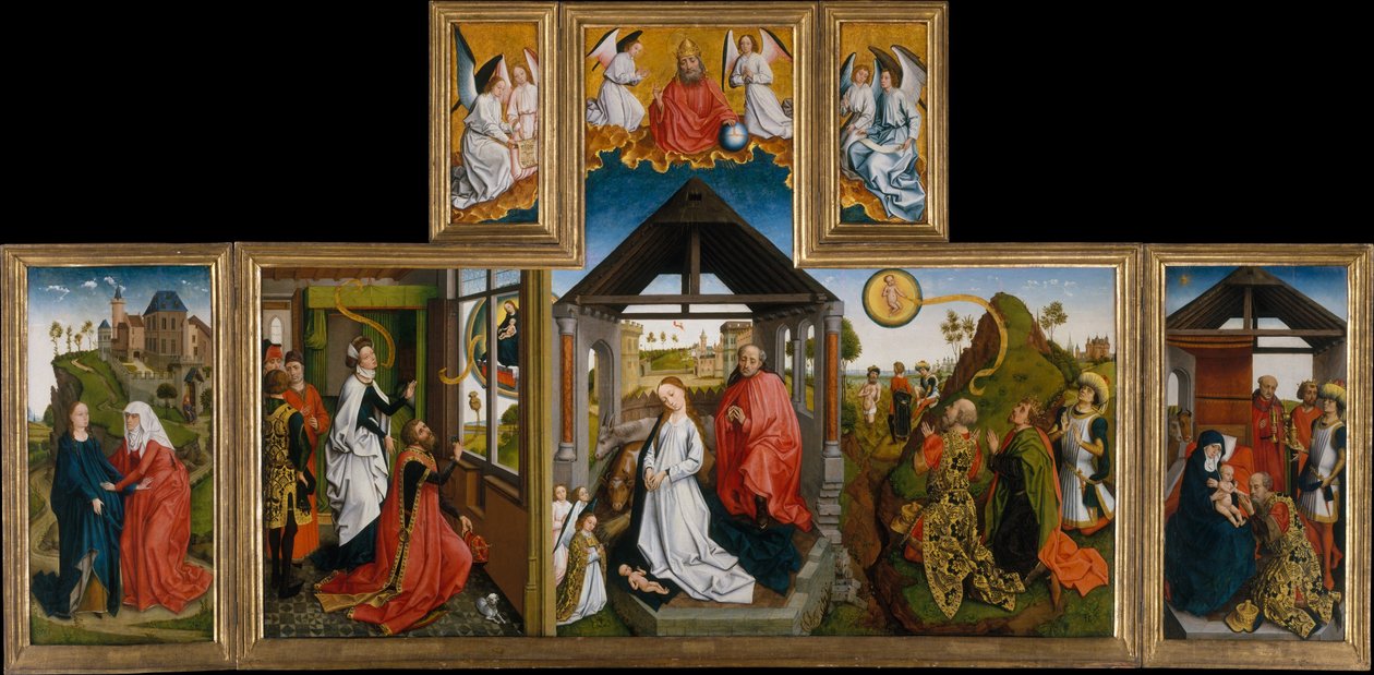 Födelsekyrkan, mitten av 1400-talet (tempera och olja på trä) av Workshop of Rogier van der Weyden