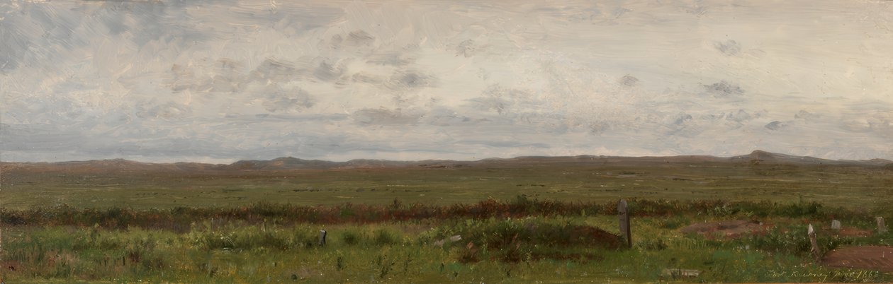 Resenärernas gravar, Fort Kearny, Nebraska av Worthington Whittredge