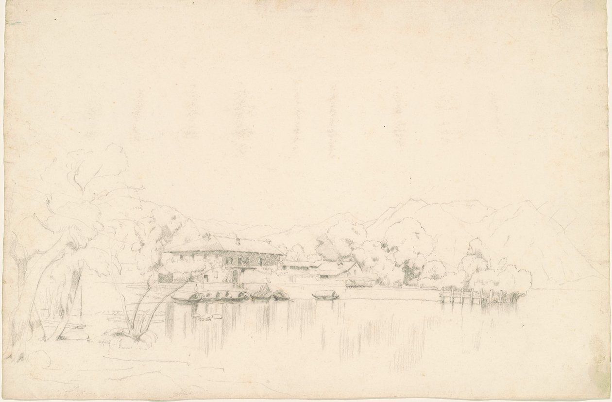 Lake hus av Worthington Whittredge