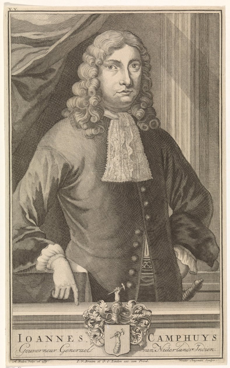 Porträtt av Johannes Camphuys, generalguvernör i Nederländska Ostindien av Wouter Jongman