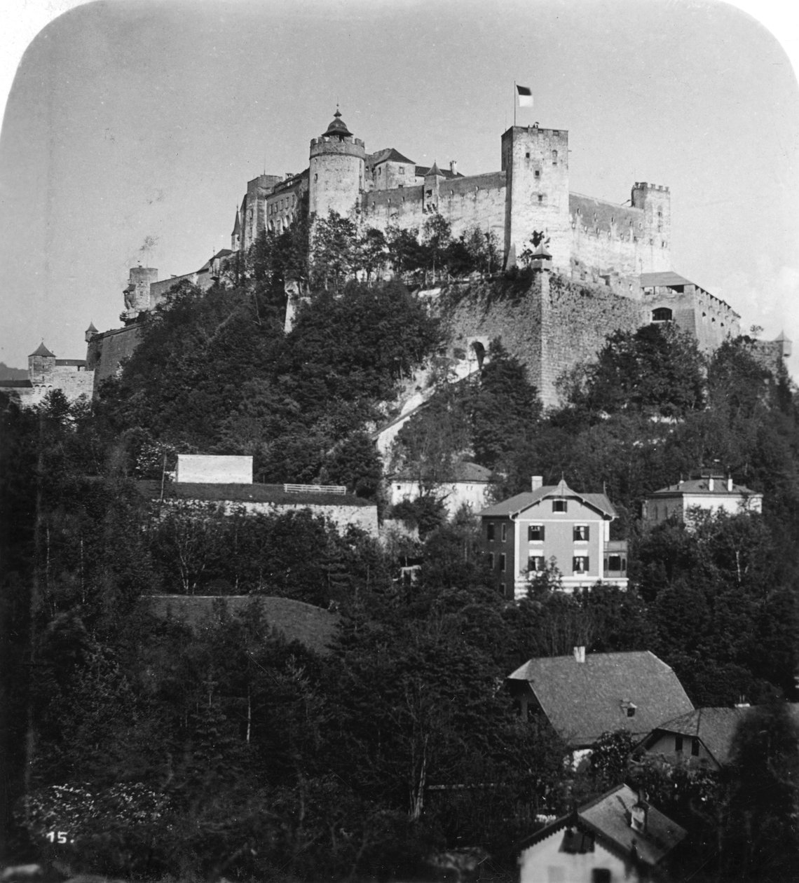 Hohensalzburg fästning, Salzburg, Österrike, c1900-talet. av Wurthle and Sons