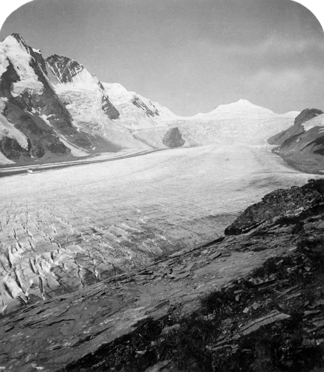 Grossglockner, Hohe Tauern, Österrike, ca 1900-talet. av Wurthle and Sons