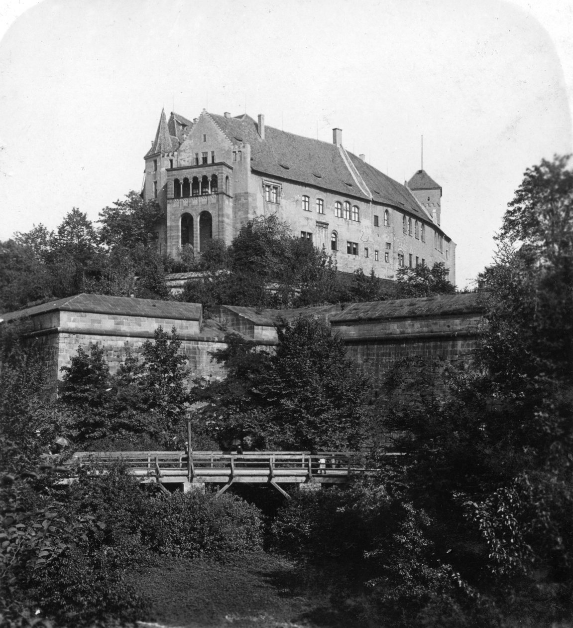 Nürnbergs slott, Nürnberg, Tyskland, c1900-talet. av Wurthle and Sons