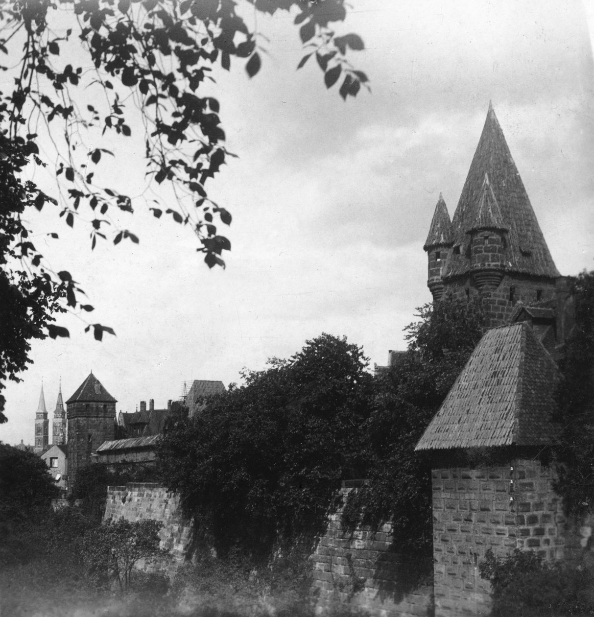 Stadtgraben, Bayern, Tyskland, ca 1900-talet. av Wurthle and Sons