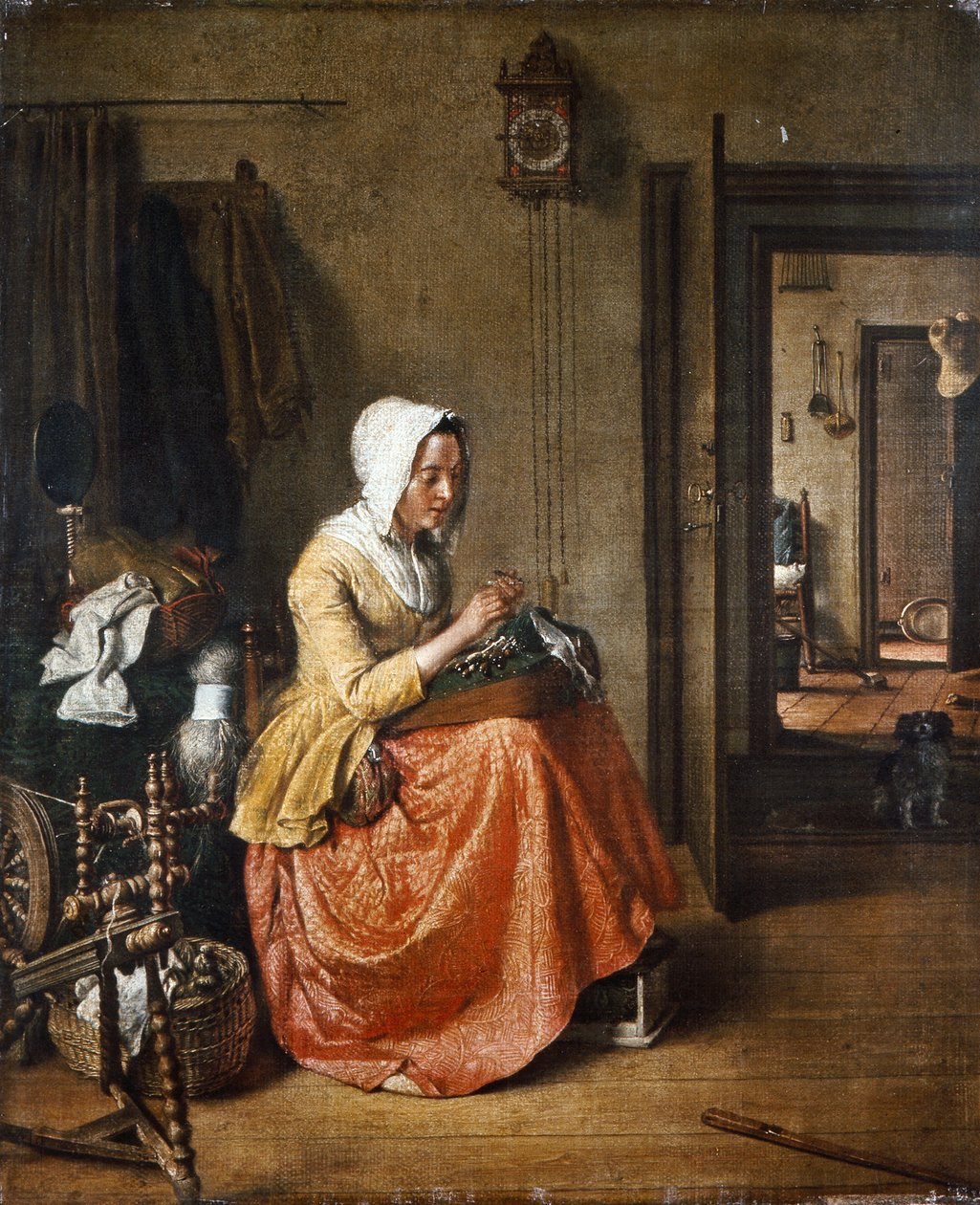 Spetsmakaren, ca 1831 (olja på duk) av Wybrand Hendriks