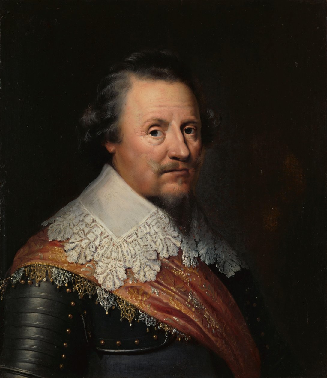 Porträtt av Ernst Casimir I (1573-1632), greve av Nassau-Dietz av Wybrand de Geest (I)