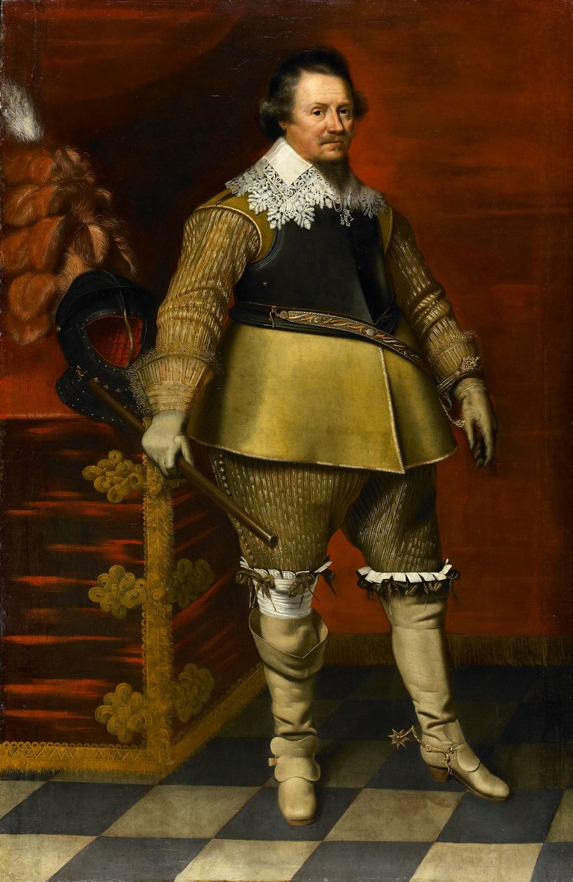 Porträtt av Ernst Casimir I, greve av Nassau-Dietz av Wybrand de Geest
