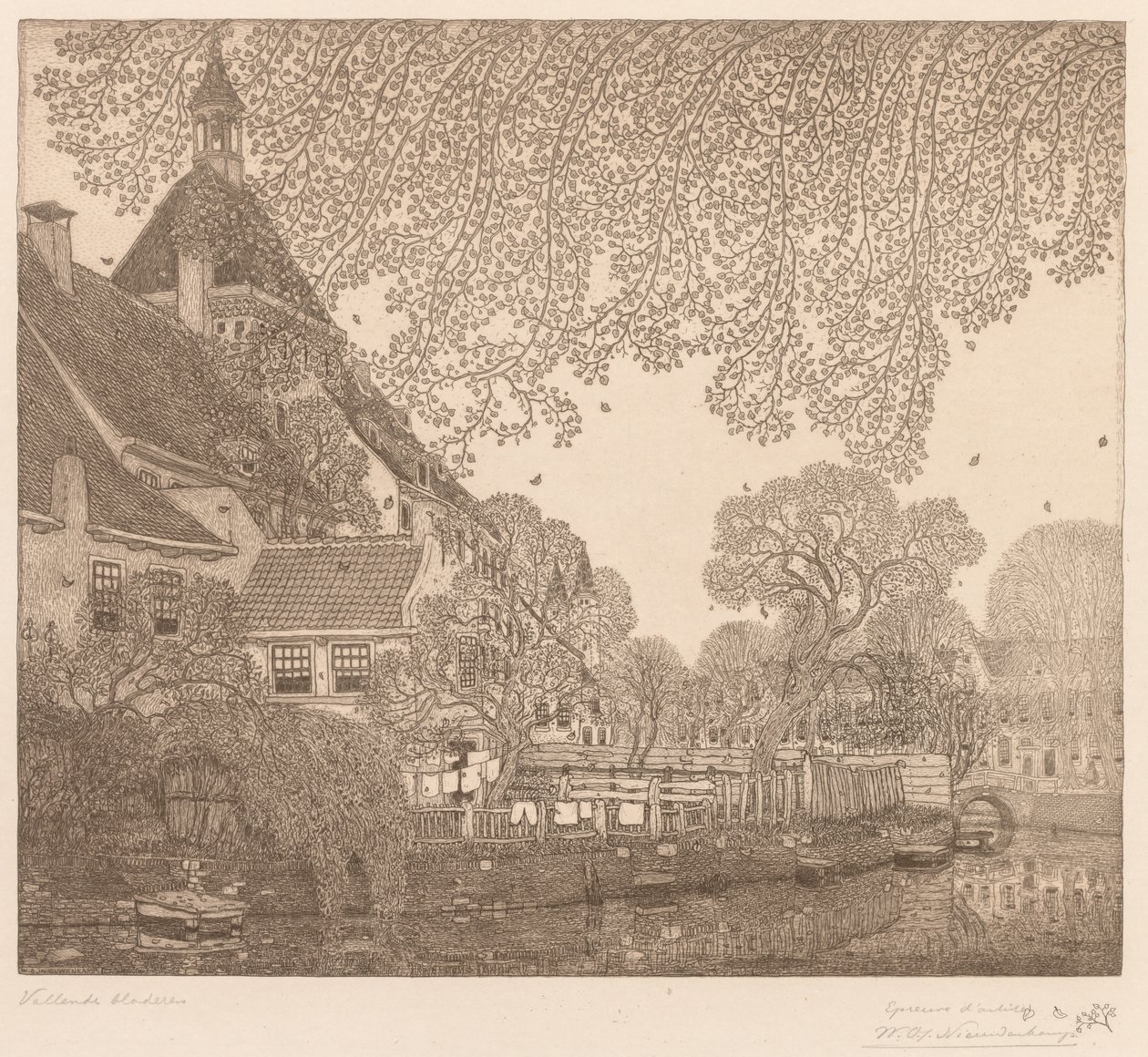 Fallande löv, Amersfoort av Wynand Otto Jan Nieuwenkamp