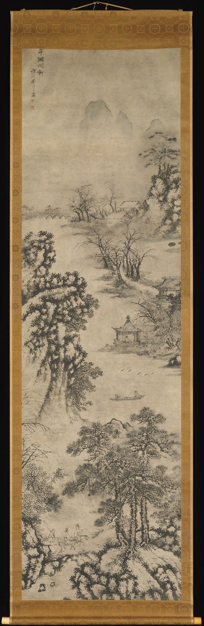 Landskap av de fyra årstiderna, daterad 1560. av Xie Shichen