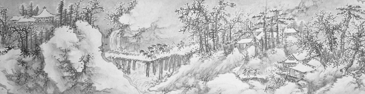Vinterlandskap av Xie Shichen