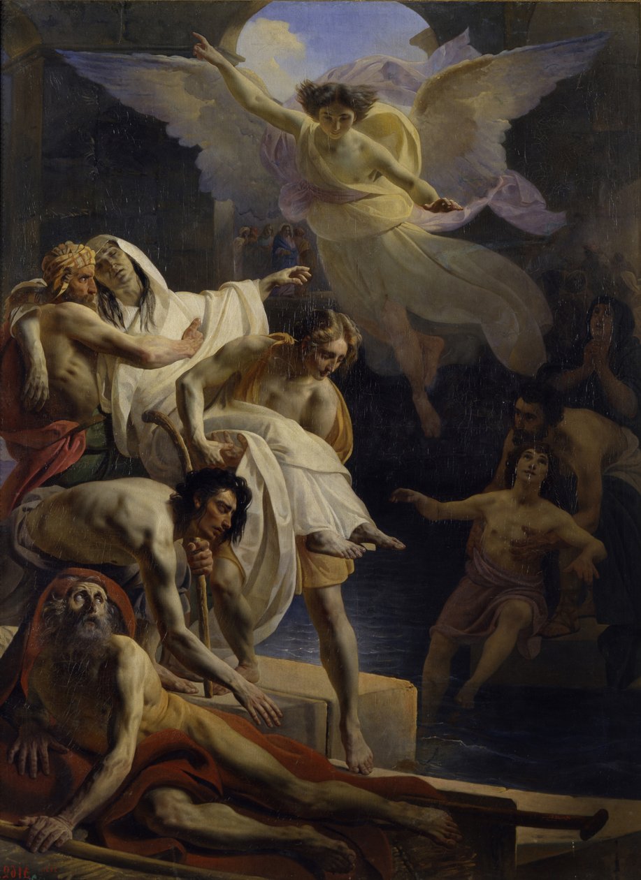 Helandet vid Siloams pool, 1845 av Yakov Fyodorovich Kapkov