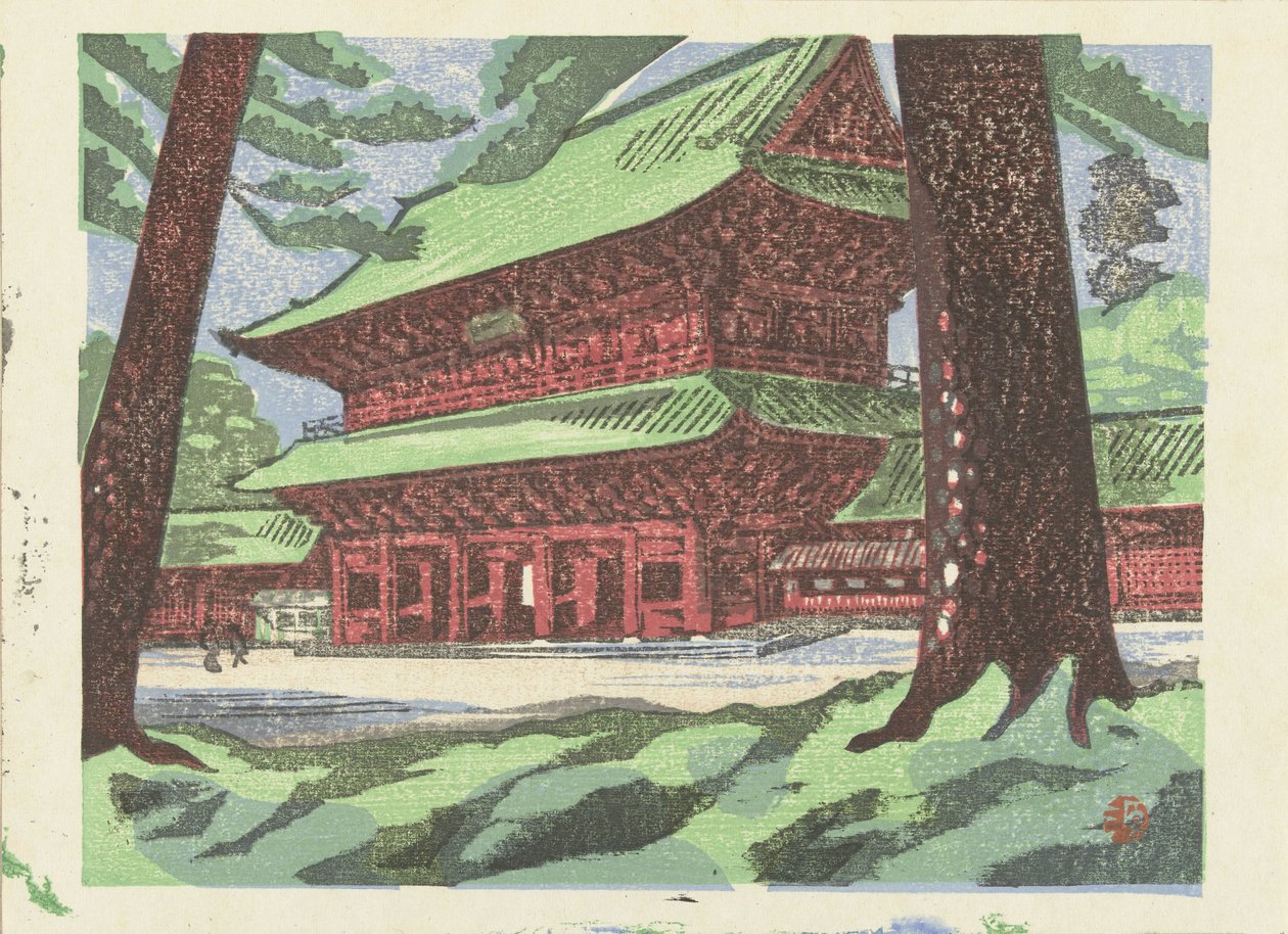 Zojoji-templet Zojoji (tempel) (titel på objekt) Memories of Tokyo (serietitel) Tokyo kaiko zue (serietitel) av Yamaguchi Gen