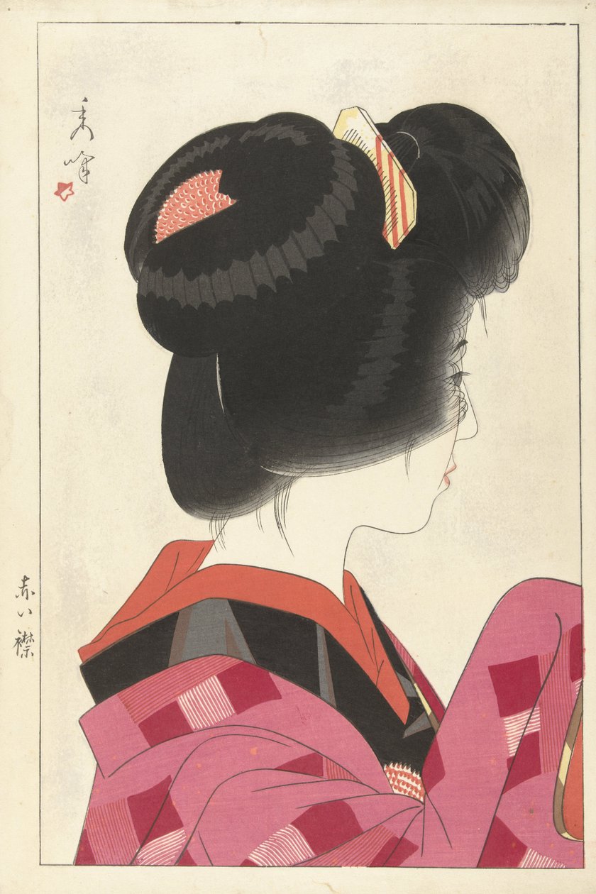 Röd krage, 1928 av Yamakawa Shuho