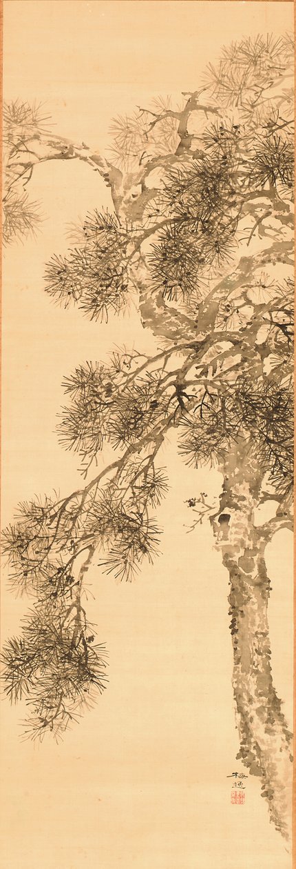 Tall, före 1856 (bläck på siden) av Yamamoto Baiitsu