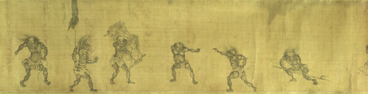 En nattutflykt med den berusade Zhong Kui och hans syster av Yan Geng