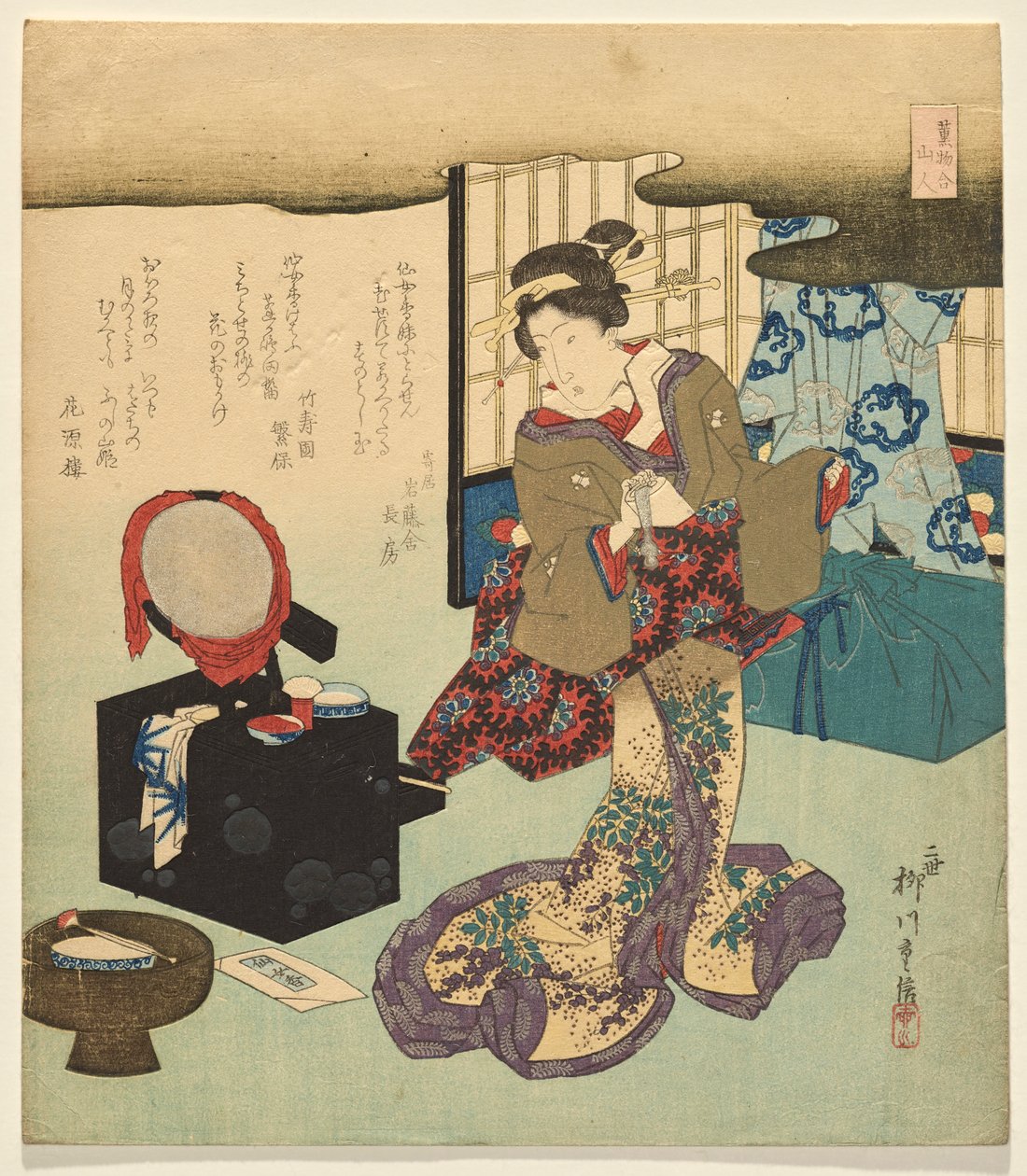 Eremiter, från serien A Selection of Parfums av Yanagawa Shigenobu II