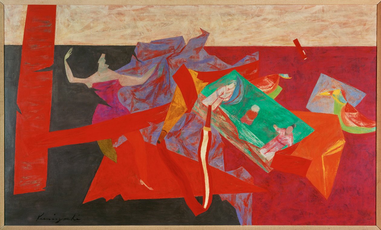 Den orientaliska gåvan (målning på duk) av Yasuo Kuniyoshi