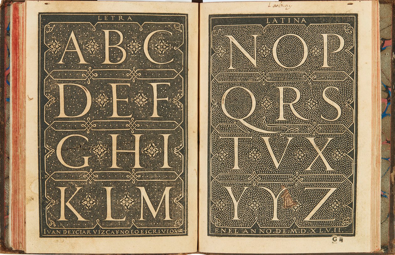Sammanställning subtilissima, med titeln Orthographia pratica, 1548. av Yciar