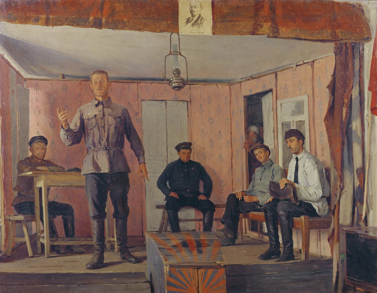 Sammankallande av en bykommitté av Yefim Cheptsov