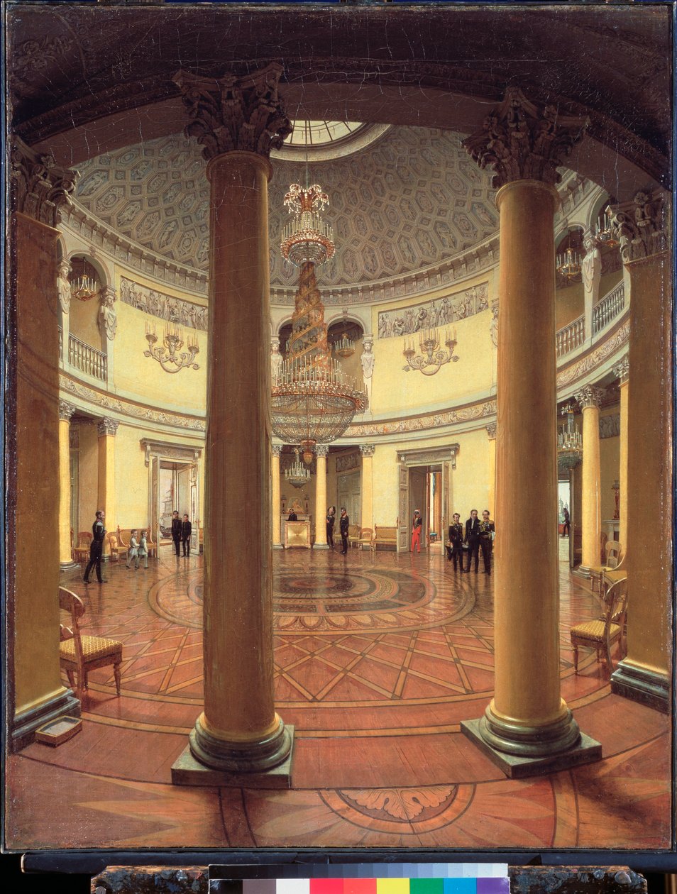 Vinterpalatsets rotunda i St Petersburg - Målning av Yefim Tukharinov (?), olja på duk av Yefim Tukharinov