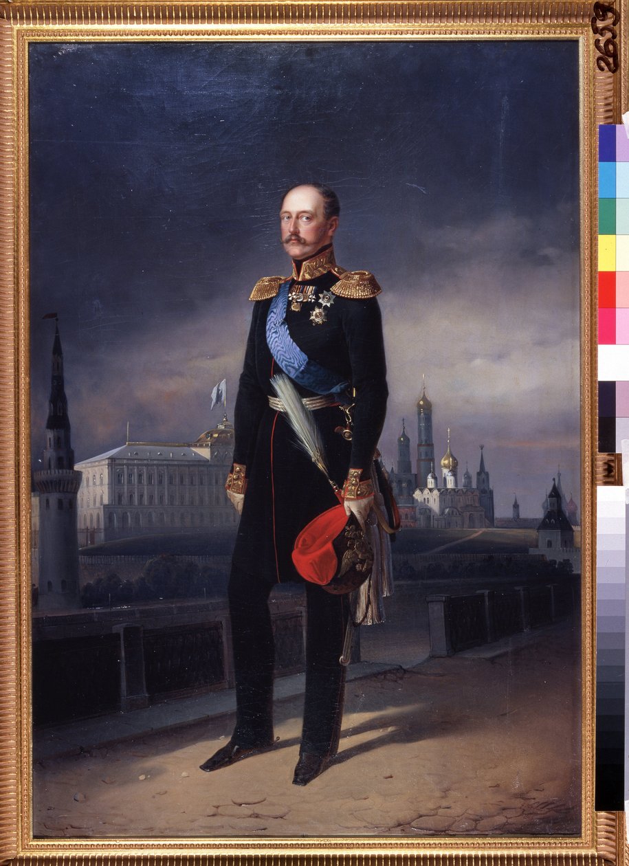 Porträtt av kejsar Nicholas I av Yegor (d.1891) Bottman