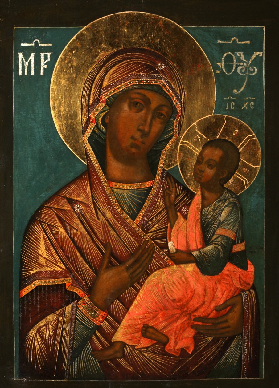 The Virgin Hodegetria, tidigt 1700-tal. av Yegor Ivanovich Grek