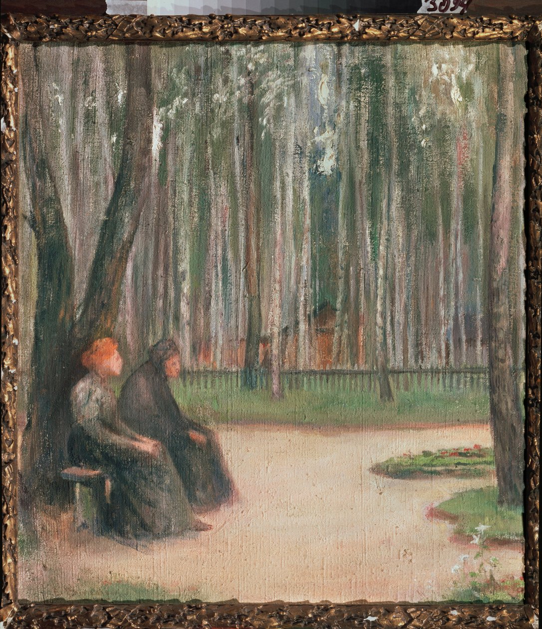 Mot kvällen - Målning av Yelena Nikolayevna Villiam (1860-1919), olja på duk av Yelena Nikolayevna Villiam