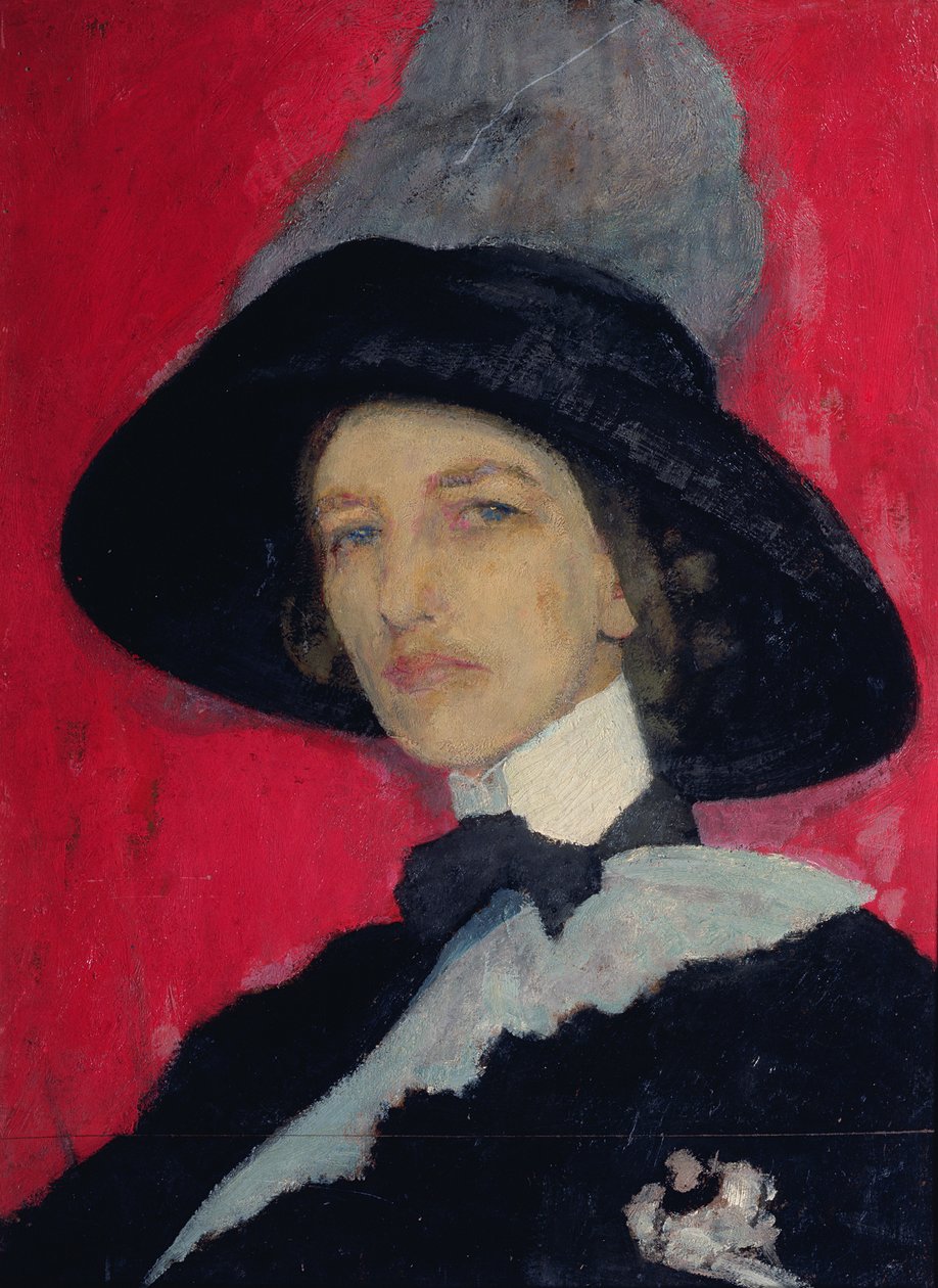 Självporträtt, 1910 av Yelisaveta Sergeyevna Kruglikova