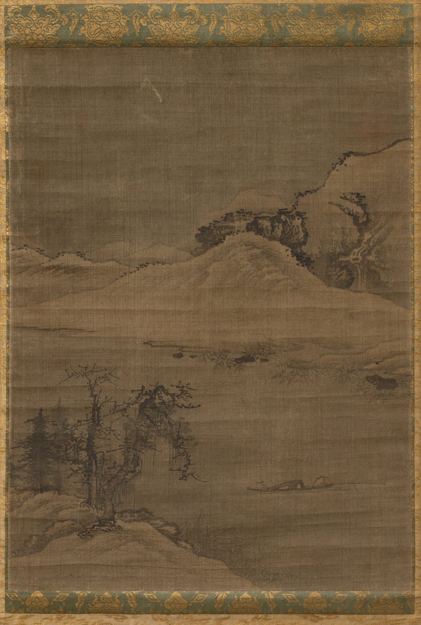 Landskap med fiskare, 1600-tal. av Yi Bul hae