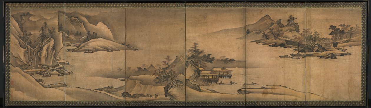 Landskapet av de fyra årstiderna av Yi Sumun (Korean, b. c. 1404)